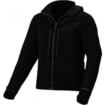 Macna District Motorradhoodie Damen Schwarz