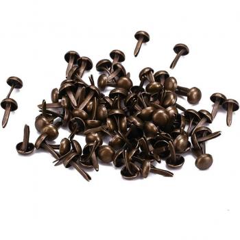50pcs Decorative Nails Round Double Foot with Electroplating