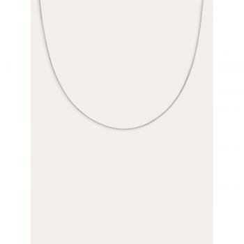 Collar de acero bañado en rodio