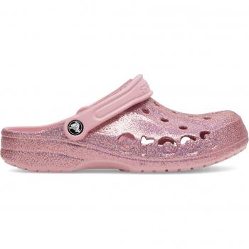 Crocs Rosa BAYA GLITTER CLOG Pantoletten