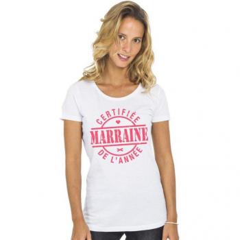 Damen-T-Shirt – Patentante des Jahres S weiß