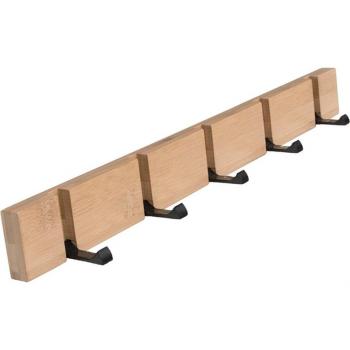 Colgador plegable de 5 ganchos para baño y cocina
