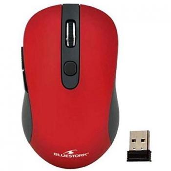 Bluestork M-WL-OFF60-RED Souris sans fil 1600DPI Rouge