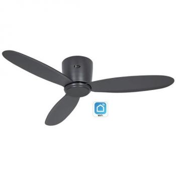CasaFan Eco Plano II Ventilatore da soffitto intelligente, Ø 112 cm, colore grigio, tecnologia DC