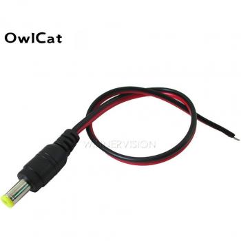 Conector Macho 2.1x5.5 mm para Alimentación de Cámara CCTV