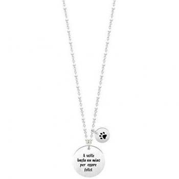 Collier en acier 316L avec pendentif chat