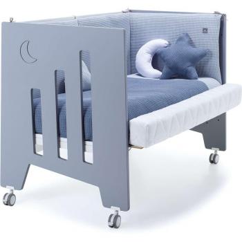 Alondra 3-en-1 lit bébé bleu 60x120 cm