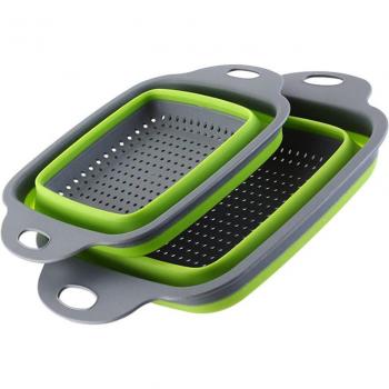2pcs Collapsible Washing Basket with Handle