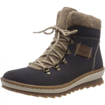 Rieker Damen Z8604 Stiefeletten, Blau (Pazifik/Wood/Mogano 14), 42 EU