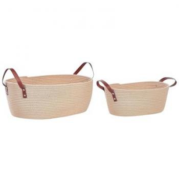 Paniers Gissar en Coton Beige