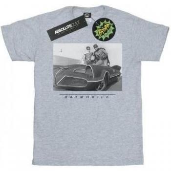 DC Comics Men's Batman TV Series Batmobile T-Shirt L black