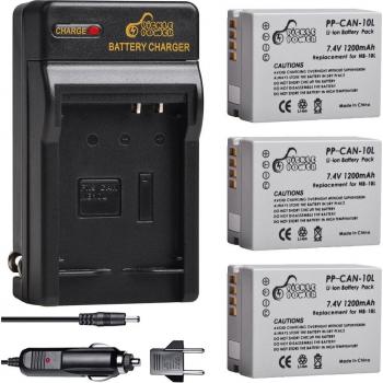Kit de Baterías y Cargador Canon SX40HS SX50HS