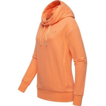 Ragwear Yodis Stehkragen‑Sweat – Orange, Damen, Kapuze