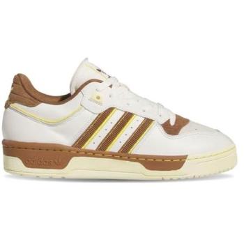 Baskets Adidas Rivalry Low 86 – Couleur Neige / Bronze Chaud / Jaune Pâle