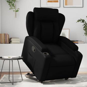 Fauteuil Inclinable Moderne Salon Salle de Séjour Noir Similicuir 3204544