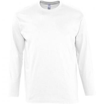 SOLS Men’s White Long Sleeve T-Shirt – 5 Pack (Monarch)