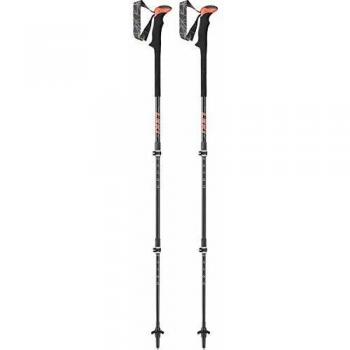 Leki Carbon TA XTG Trekking Pole Pair in Black/Red/White