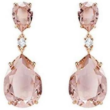 Swarovski Goccia Rosso Chic Orecchini Placcati Oro Rosa