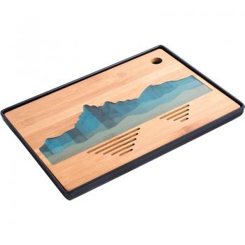 TANGPIN EcoTea Serving Trays – Bamboo + Plastic