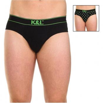 Kisses&Love Men's Black Funny Slips