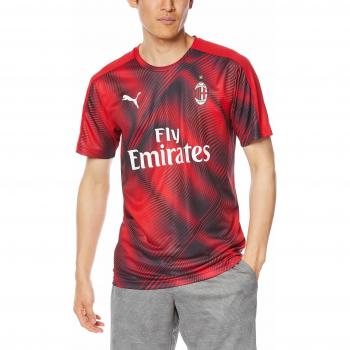 PUMA Männer ACM Sportjersey mit Sponsor-Emblem, Rot-Tango/Schwarz, Größe M