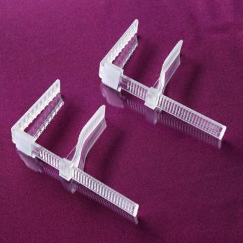 Gonna buffet regolabile in altezza con clip velcro ERWIN M. trasparente