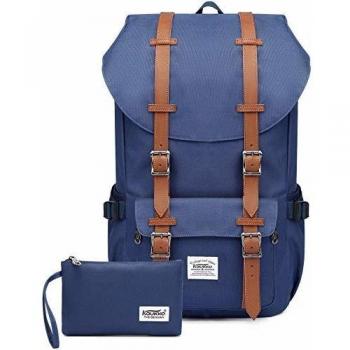 KAUKKO Sac à Dos 22 Litres pour Ordinateur Portable Bleu