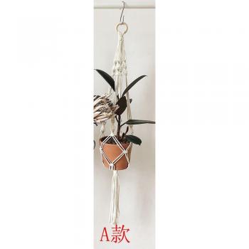Hanging Basket Planter with Macrame