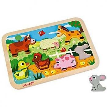 Puzzle en Bois Animaux de la Ferme