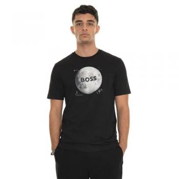 Boss Orange Tee Moon Mens Graphic Print T-Shirt