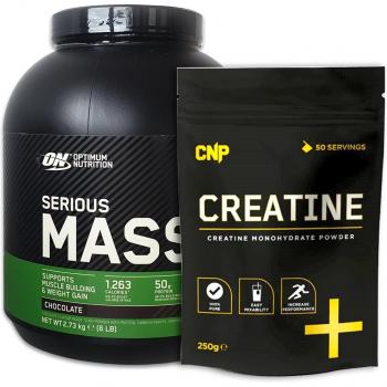 Optimum Nutrition Serious Mass 2720 g + CNP Kreatin 250g