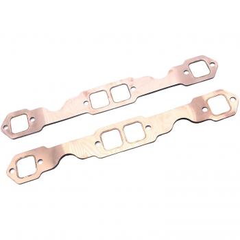 2-Pack SBC Copper Exhaust Manifold Gasket for Chevy Small Block 283 305 327 350 383 400