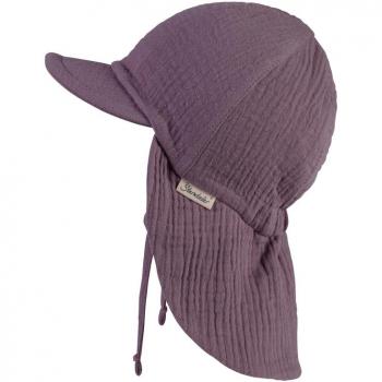 Copricapo Viola Pastello con Schienale in Velluto Sterntaler