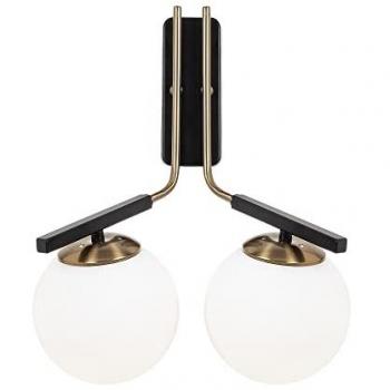 Lampe murale bois de style vintage