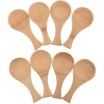 Wooden Condiment Scoop Set