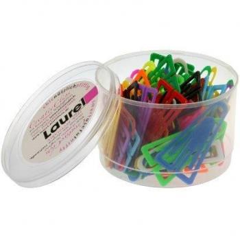 Laurel Paperclips Plastic Non Magnetising 60mm Assorted Colours Ref 25928 [Pack 75]