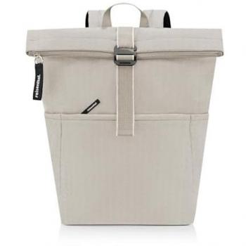 Reisenthel Rolltop Backpack in Herringbone Sand – Unisex, One Size