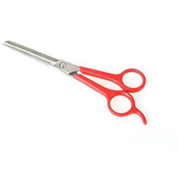 Ciseaux de démêlage et désépaissir rouge 15 cm