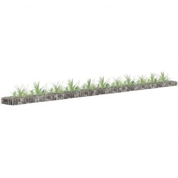 Surélevé Jardin en Gabion (VidaXL) – Acier Galvanisé 450x30x10 cm