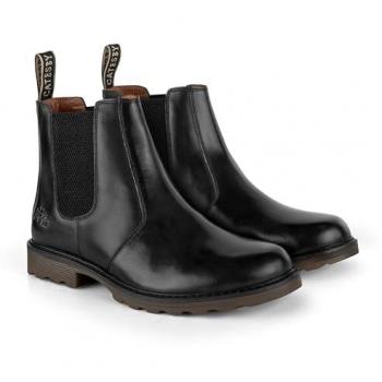Men’s Galway Leather Casual Chelsea in Black – Size 8
