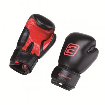 PU Energetics Box-Handschuh Set für Erwachsene (Schwarz-Rot), Größe 10