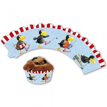 Raben‑Socke Cupcake‑Muffins & Banderolen