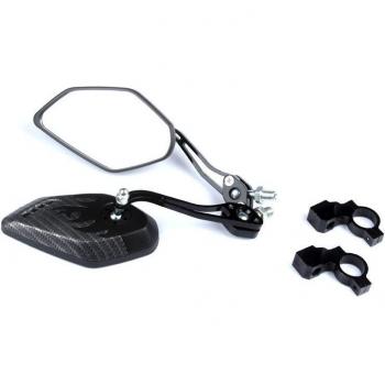 Carbon Fiber Style Bicycle Handlebar Mirror