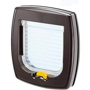 Ferplast Puerta Gatera Swing 1 Marrón Para Gatos Y Perros Marrón