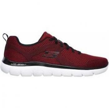 Sneakers Skechers Summits Brisbane Rosso con Memory Foam Uomo Taglia 42