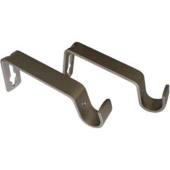 2 Pcs D16mm Oblique Curtain Rod Brackets