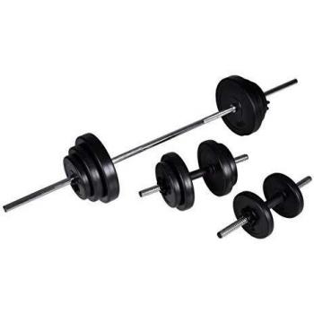 Weightlifting Set with Barbell and Dumbbells 30.5kg