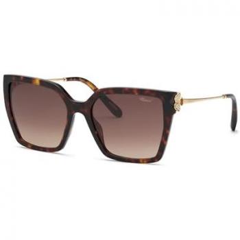 Chopard Sch371s Female Sunglasses Classic Havana Brown Gradient CAT3