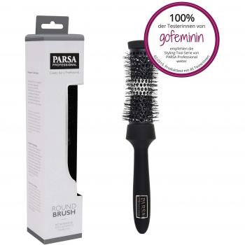 Brosse ronde charbon actif 33 mm
