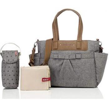 Baby Wickeltasche Cara Bloom (Grau) – 2191